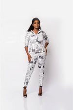 Newsprint Pants Sets
